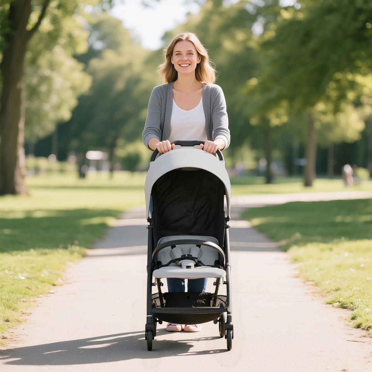 Lightweight Baby Pushchair Foldable Stroller One Hand Compact from Birth - Kwikley