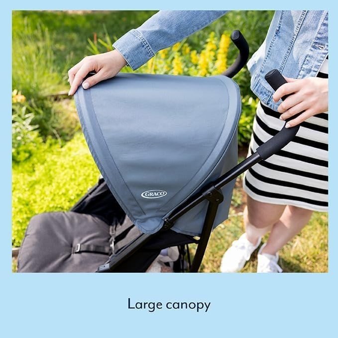 Lightweight Baby Stroller Compact Fold Pushchair from Birth to 3 Years Pink - Kwikley