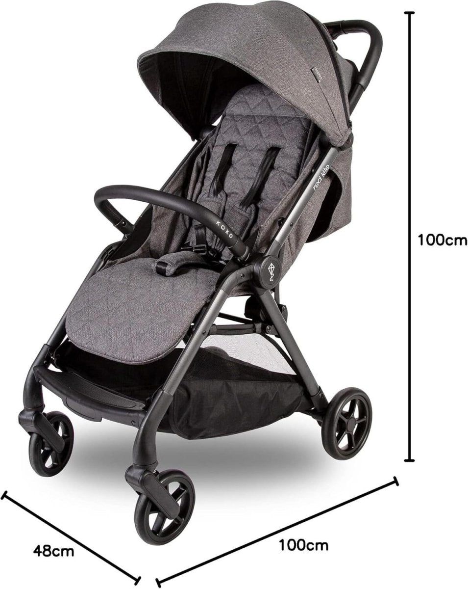 Lightweight Compact Baby Stroller Umbrella Pushchair One Hand Fold 22kg - Kwikley