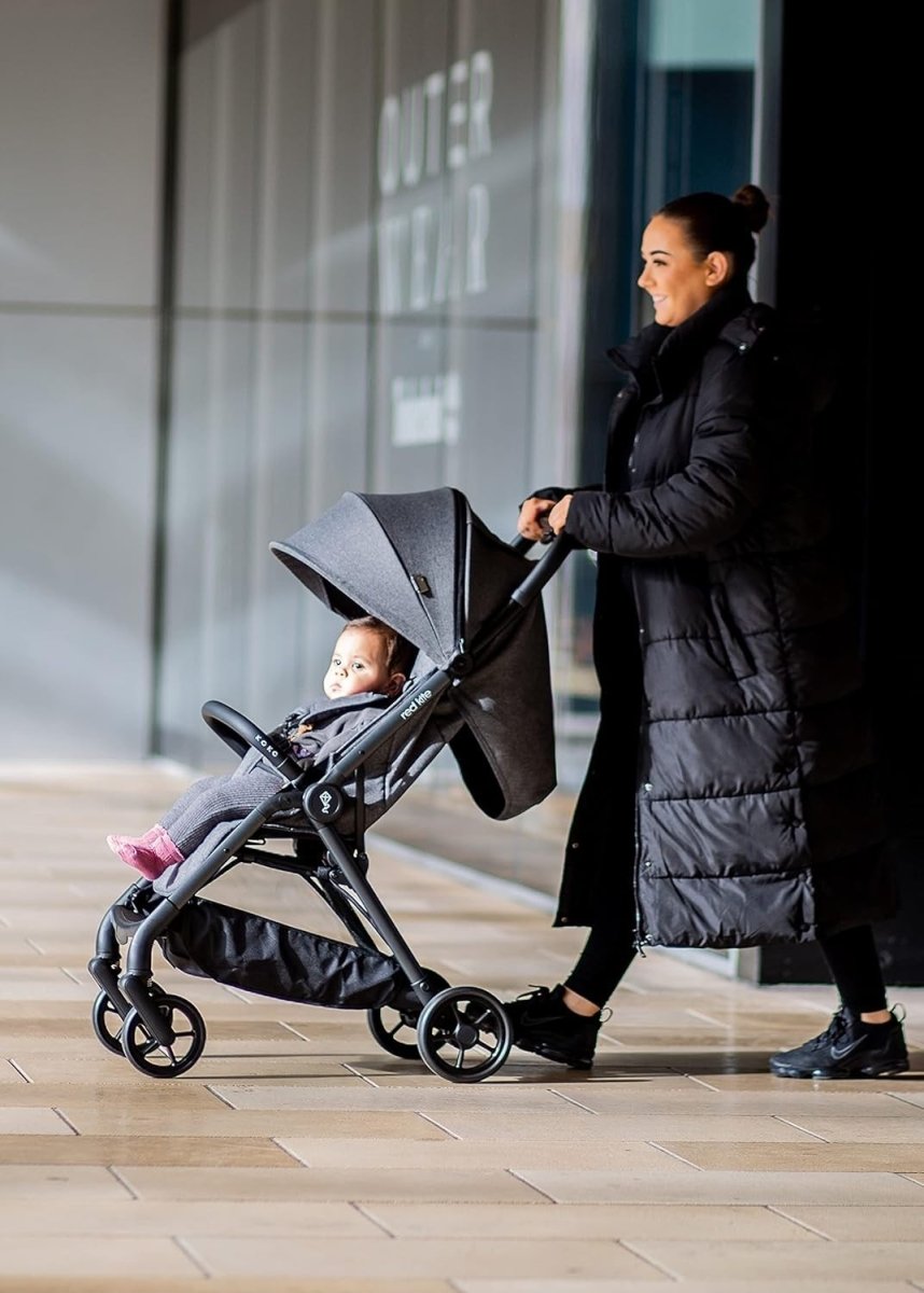 Lightweight Compact Baby Stroller Umbrella Pushchair One Hand Fold 22kg - Kwikley