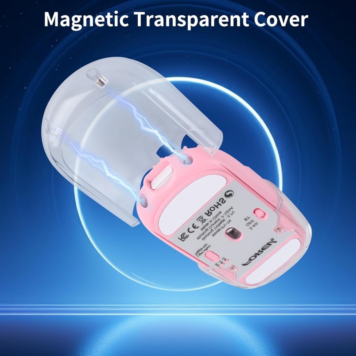 LIKE SHOW Bluetooth Wireless Mouse Tri - Mode Rechargeable RGB Pink - Kwikley
