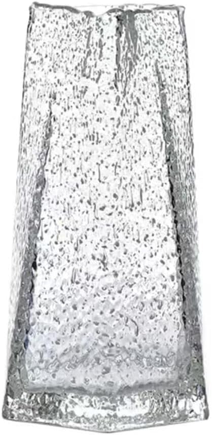 Luminous Triangle Glass Vase LED Effect Modern Table Wedding Decor - Kwikley