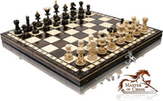 Luxury 35cm Wooden Chess Set | Handcrafted Travel Board | Premium Game Gift - Kwikley