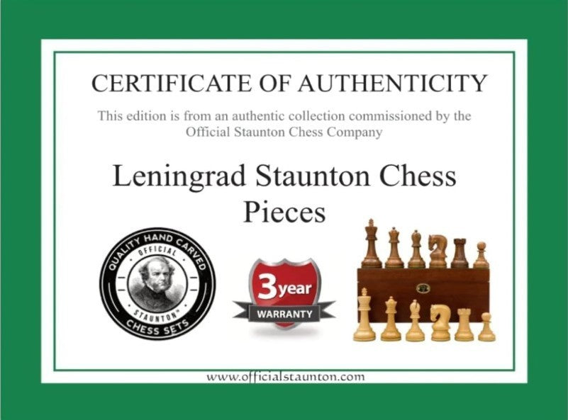 Luxury 3.75" Acacia Weighted Chess Pieces Set for Premium Play - Kwikley