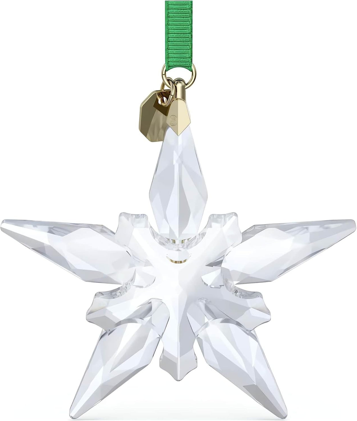 Luxury Crystal Star Ornament 2025 • Faceted Clear Design • Holiday Tree Ornament - Kwikley
