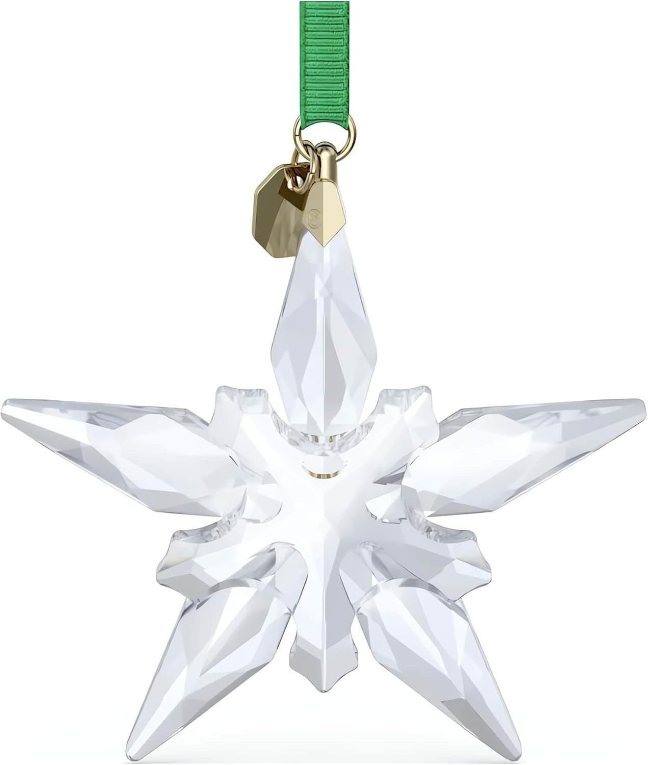 Luxury Crystal Star Ornament 2025 • Faceted Clear Design • Holiday Tree Ornament - Kwikley