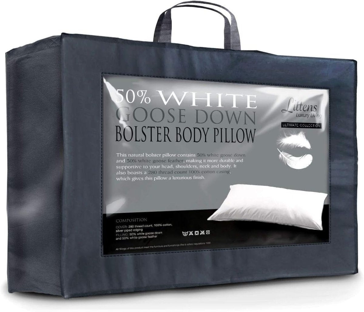 Luxury Goose Down Long Body Pillow 50x150cm Pregnancy Side Sleeper - Kwikley