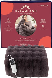 Luxury Heated Throw Faux Fur Electric Blanket Fast Heat 160x120cm - Kwikley