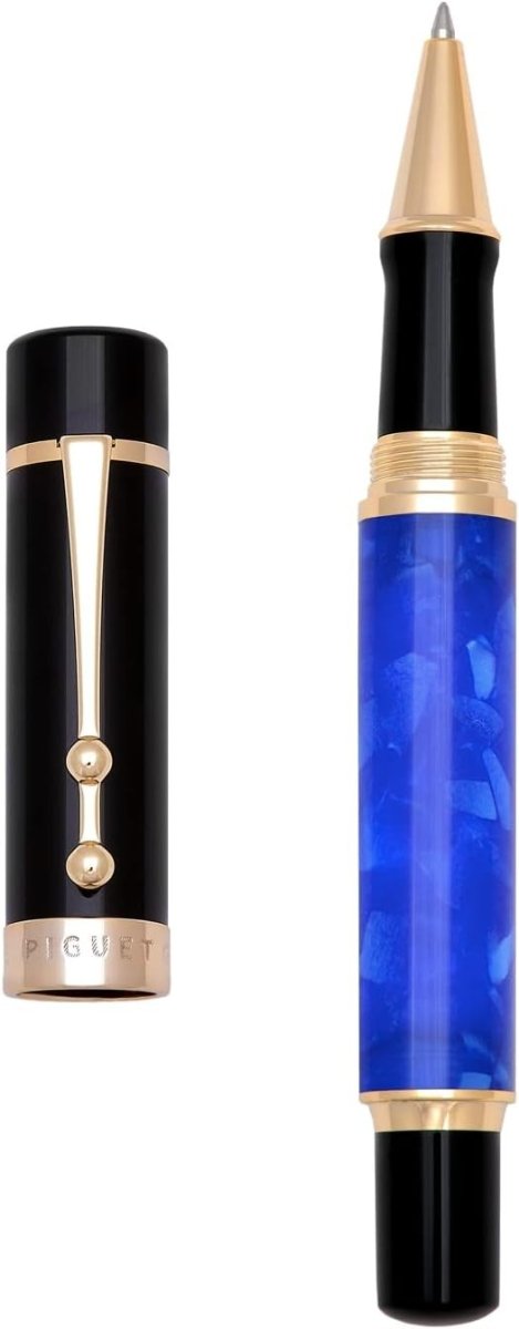 Luxury Rollerball Pen Océan Bleu Set Medium Nib Smooth Writing Gift - Kwikley