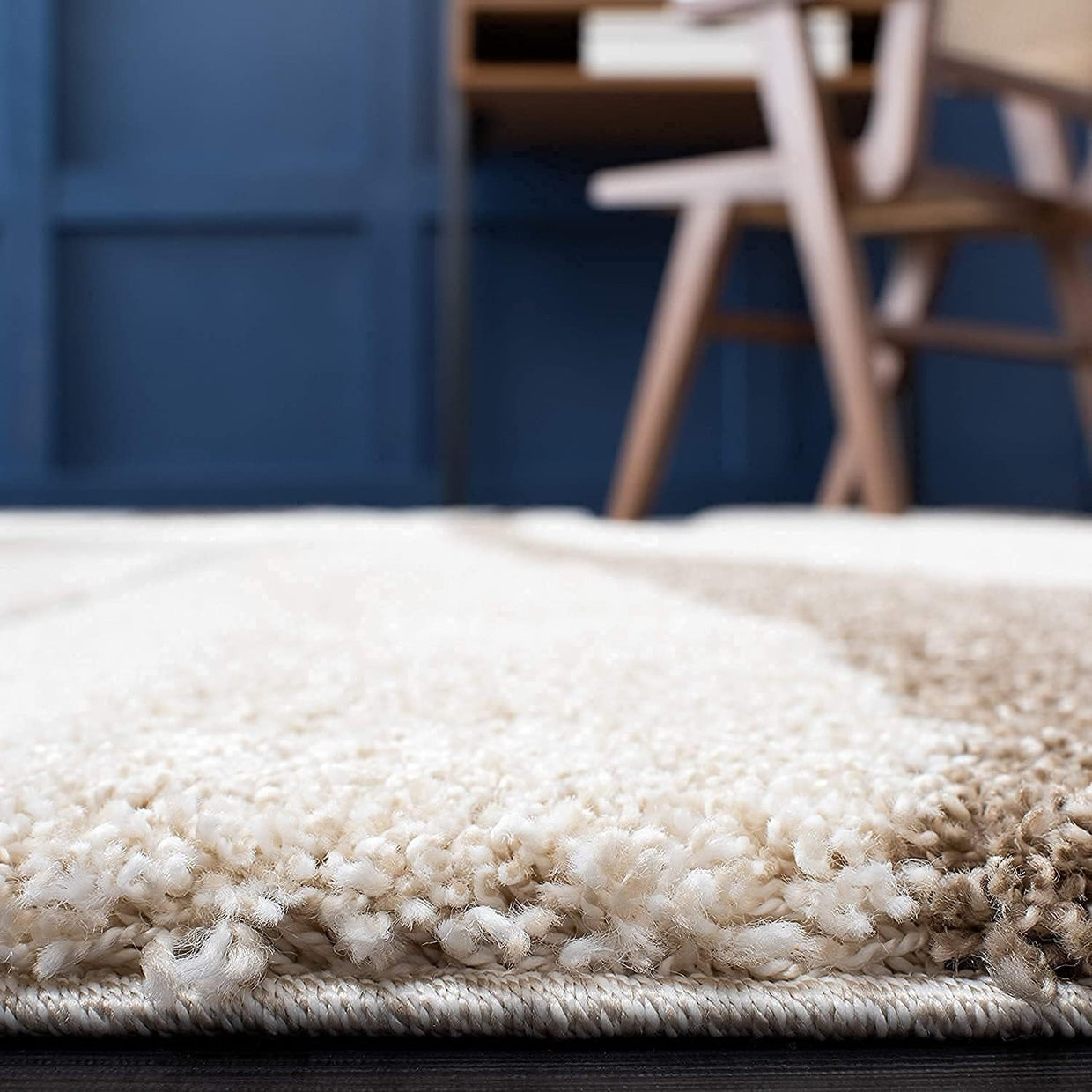Luxury Shaggy Area Rug 160x230cm Soft Thick Pile Non Slip Handmade Carpet - Kwikley