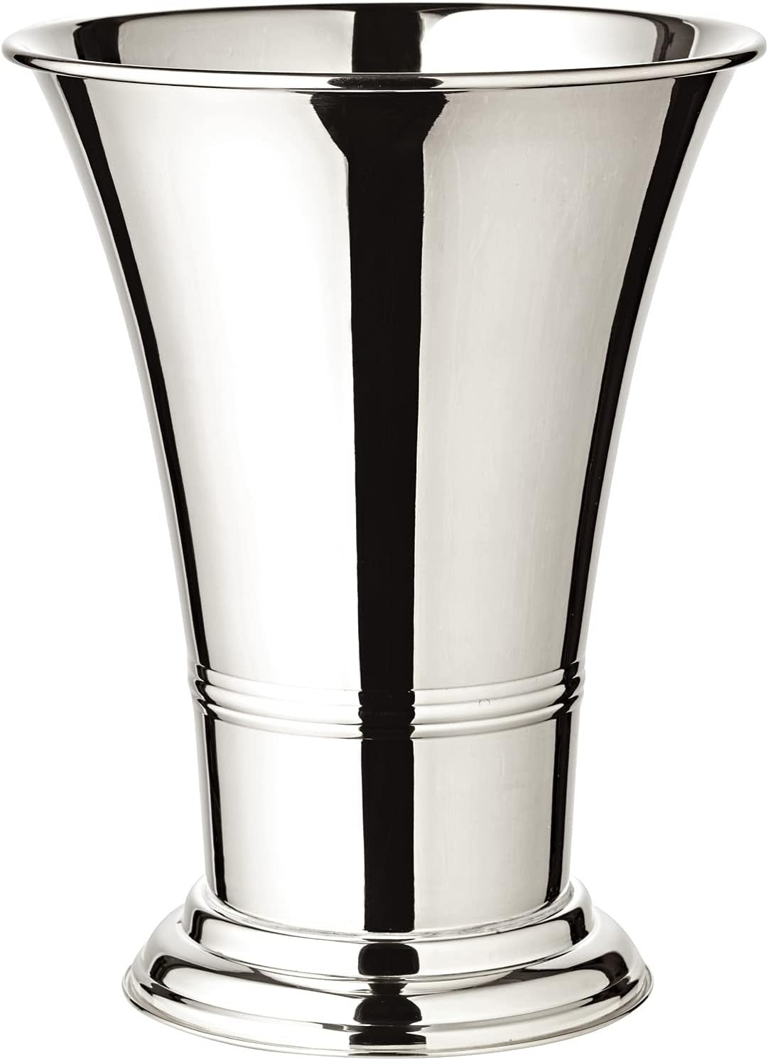 Luxury Silver Plated Flower Vase Heavy Brass Decorative Home Décor 25cm - Kwikley