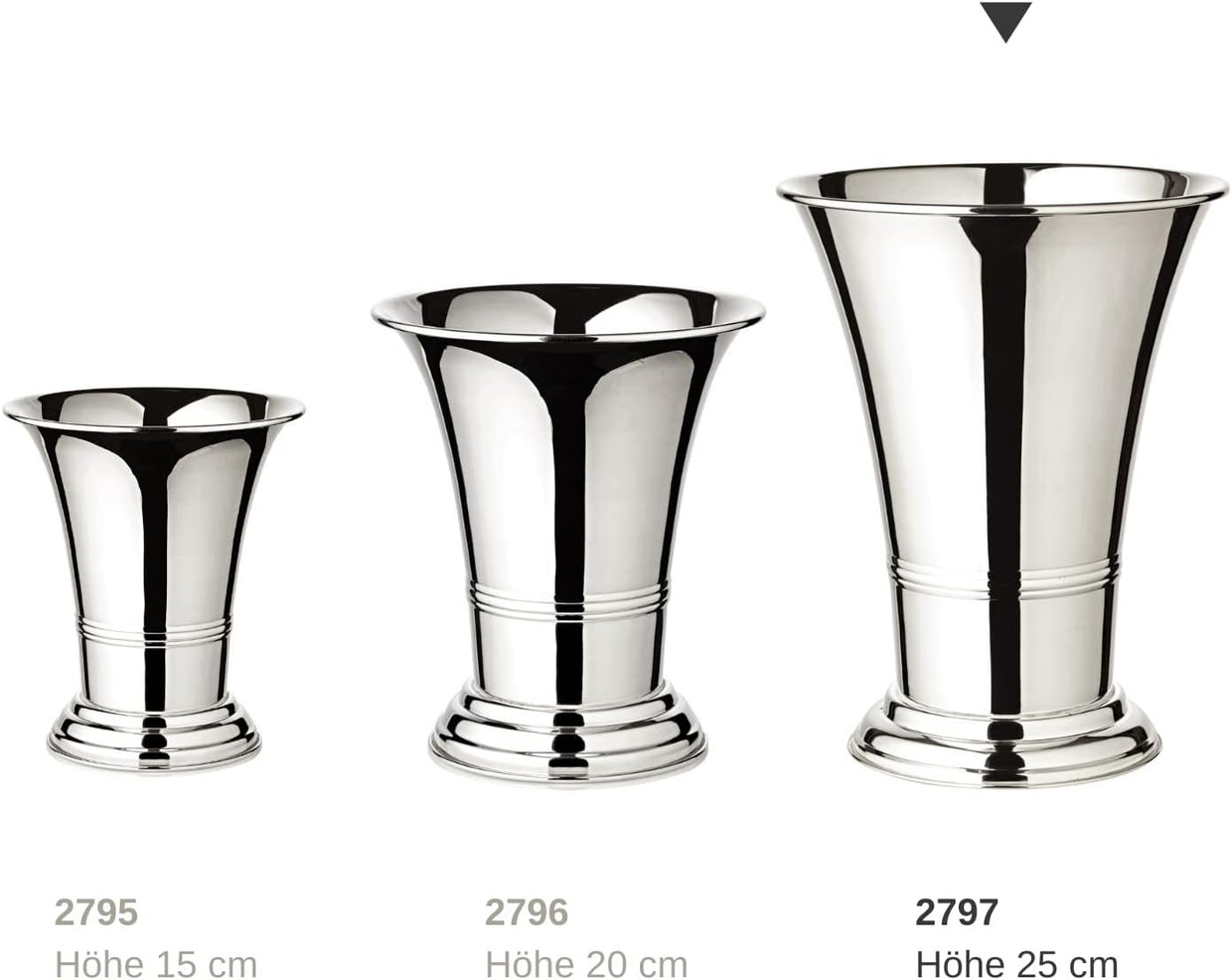 Luxury Silver Plated Flower Vase Heavy Brass Decorative Home Décor 25cm - Kwikley