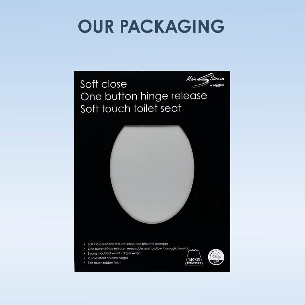 Luxury Soft Touch Slow Close Toilet Seat Grey Click Lift & Clean Warm Matte - Kwikley