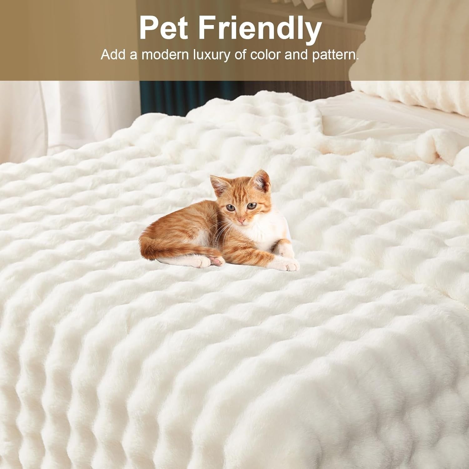 Luxury Thick Plush Fleece Throw Blanket Soft Warm Sofa Bed 100x160cm - Kwikley