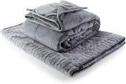 Luxury Weighted Blanket for Adults - Grey - 7kg Double 137x190cm - Stress Relief - Kwikley