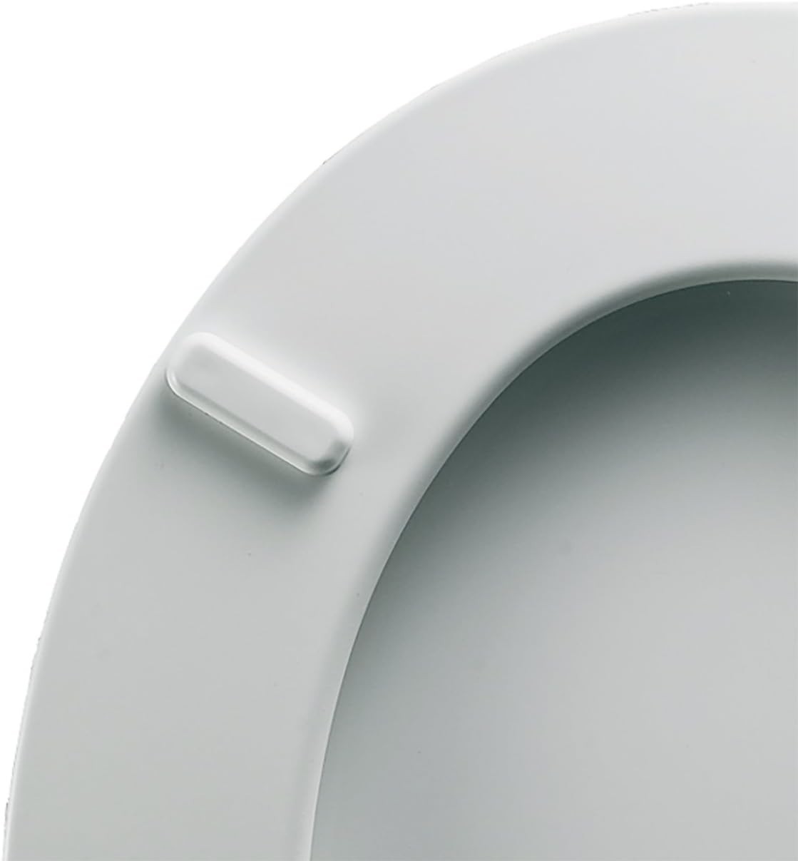 Luxury White Toilet Seat with STA - TITE™ Tight Fit & Adjustable Hinges - Kwikley