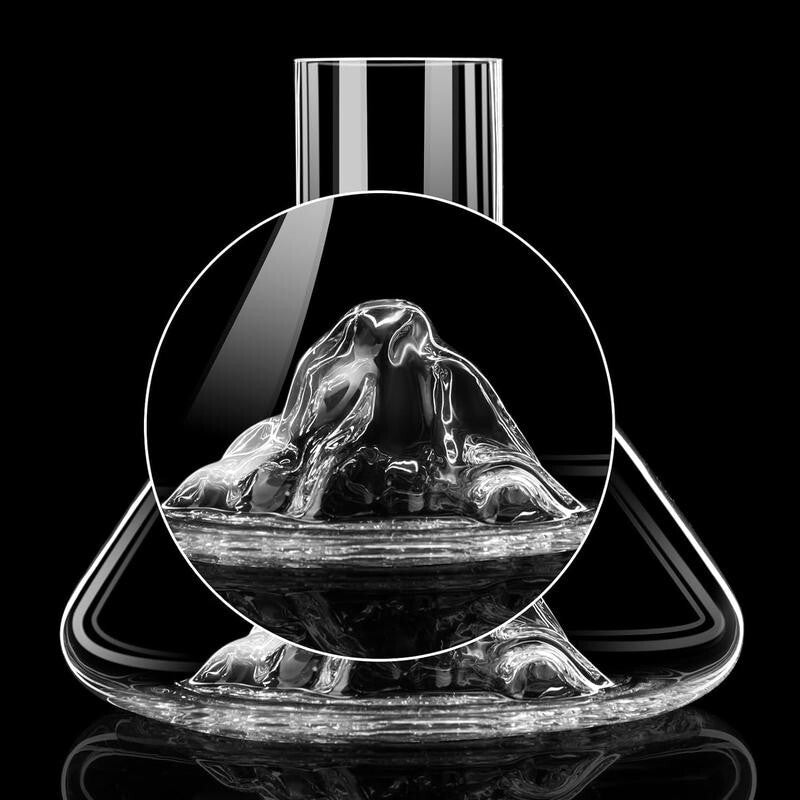 Luxury Wine Decanter Aerator – Lead - Free Crystal Glass with Steel Spout - Kwikley