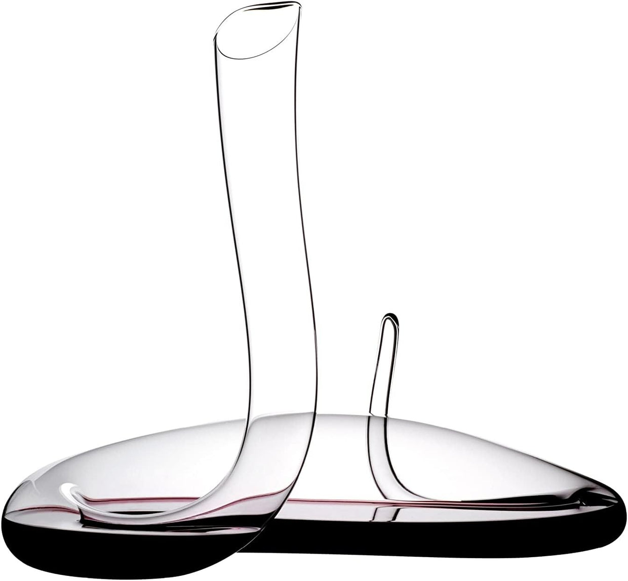 Luxury Wine Decanter Hand Blown Crystal Modern Aerating Carafe 1.16L - Kwikley