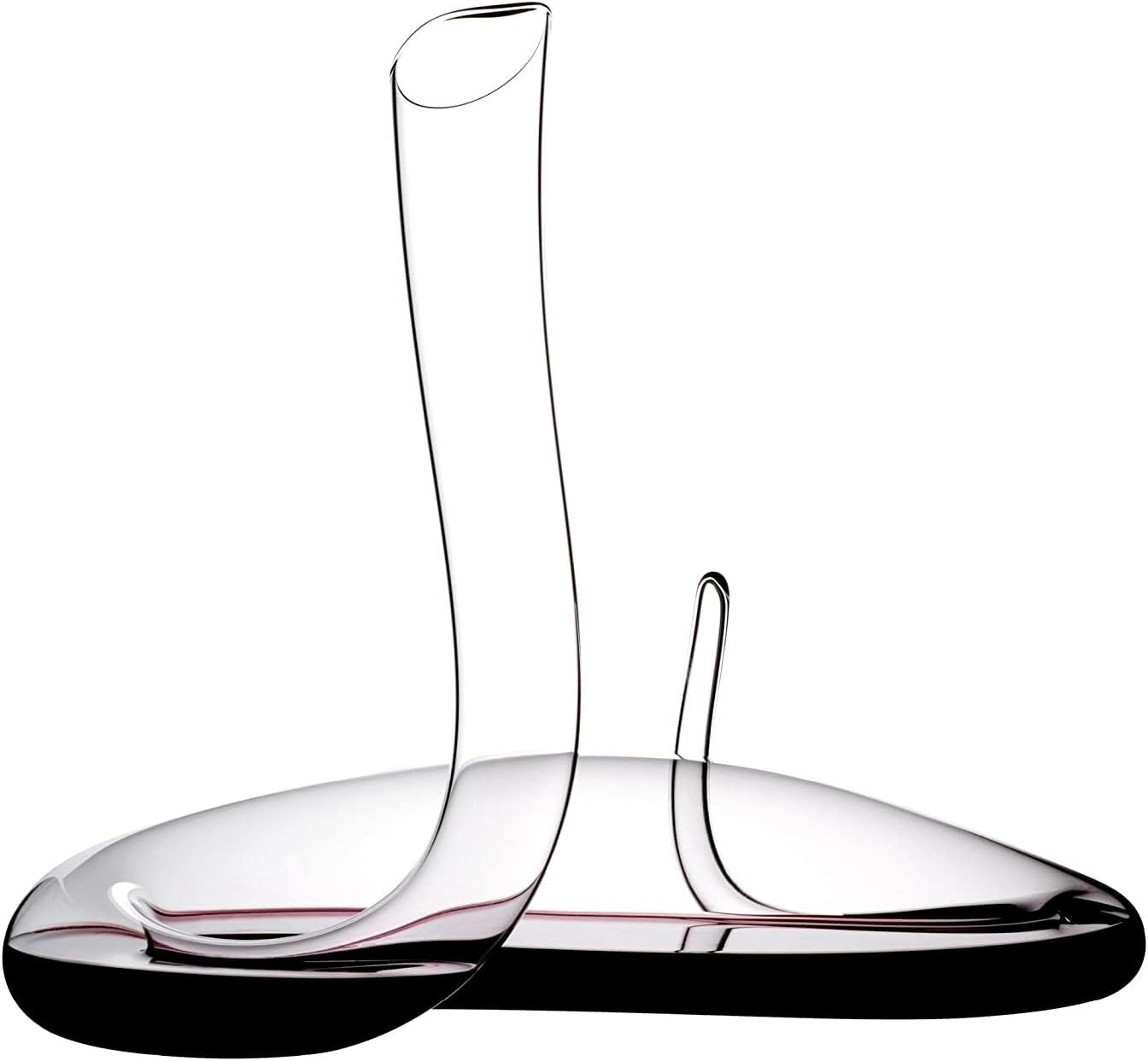 Luxury Wine Decanter Hand Blown Crystal Modern Aerating Carafe 1.16L - Kwikley