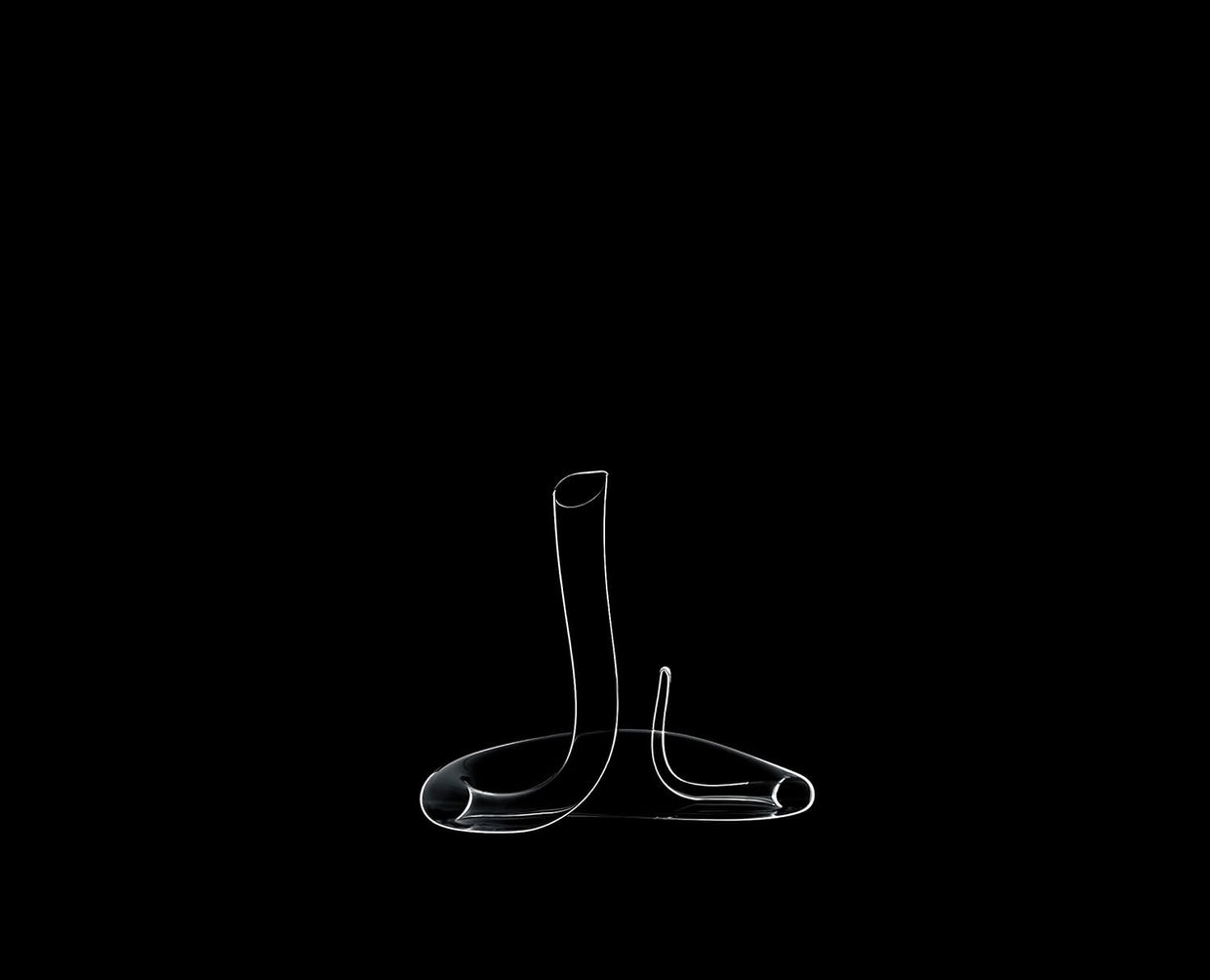 Luxury Wine Decanter Hand Blown Crystal Modern Aerating Carafe 1.16L - Kwikley