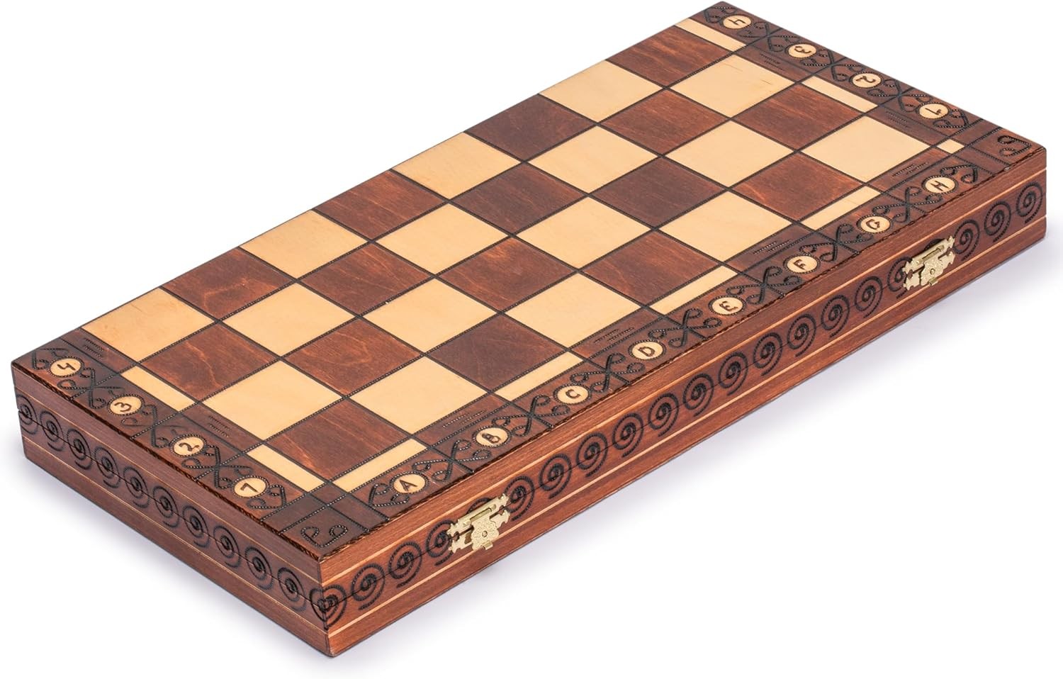 Luxury Wooden Chess Set 55cm Folding Board Handcrafted Large Chess Pieces - Kwikley