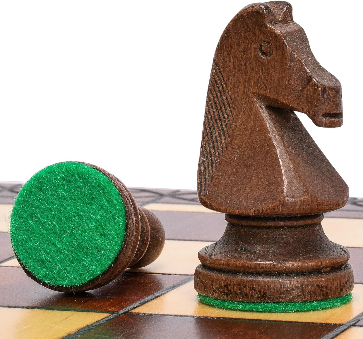 Luxury Wooden Chess Set 55cm Folding Board Handcrafted Large Chess Pieces - Kwikley