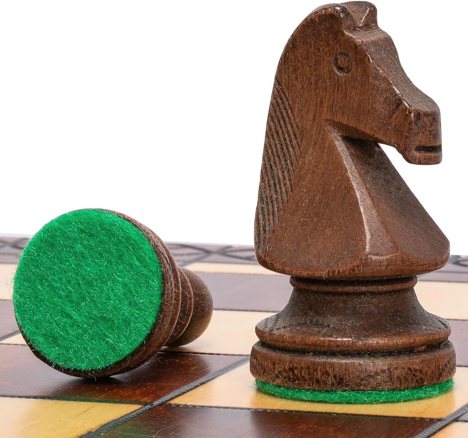 Luxury Wooden Chess Set 55cm Folding Board Handcrafted Large Chess Pieces - Kwikley