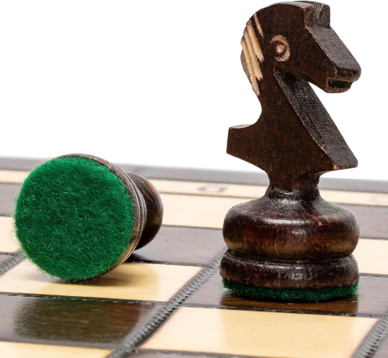 Luxury Wooden Chess Set Medium Size • Handcrafted Pieces • Folding Board Gift - Kwikley