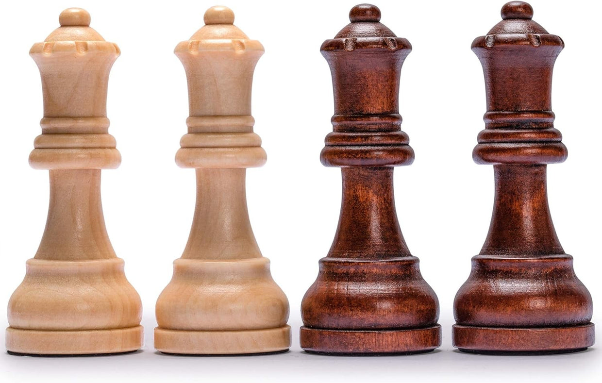 Luxury Wooden Staunton Chess Set 99mm Kings Large 35cm Folding Board - Kwikley