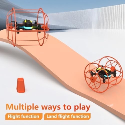 M17 Mini Drone Dual Mode RC Quadcopter with Protective Cover for Beginners - Kwikley