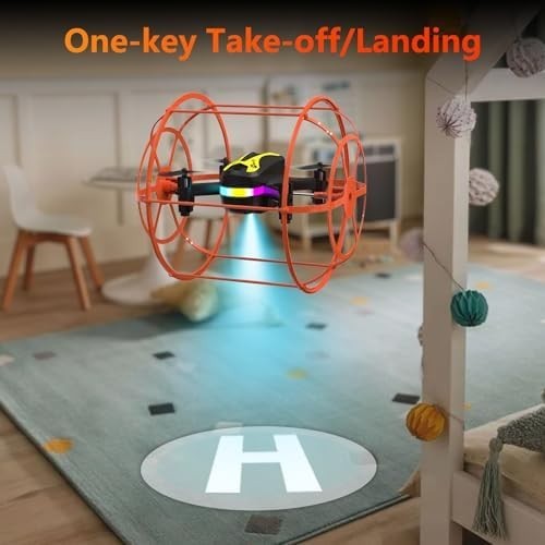 M17 Mini Drone Dual Mode RC Quadcopter with Protective Cover for Beginners - Kwikley