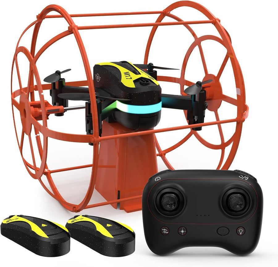 M17 Mini Drone Dual Mode RC Quadcopter with Protective Cover for Beginners - Kwikley