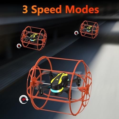 M17 Mini Drone Dual Mode RC Quadcopter with Protective Cover for Beginners - Kwikley