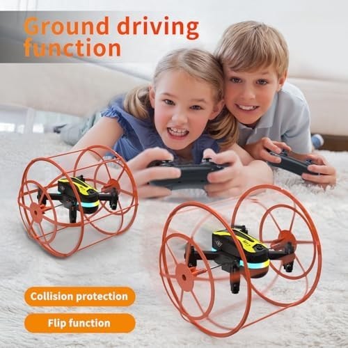 M17 Mini Drone Land - Air Dual Mode Quadcopter with 3D Flips & Full Protection - Kwikley