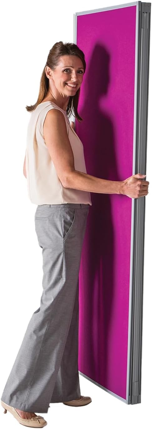 Magenta 5 - Panel Folding Privacy Divider 180×300cm | Office & Classroom Screen - Kwikley