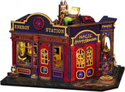 Magic Energy Station Book Nook DIY Miniature House LED Bookshelf Decor - Kwikley