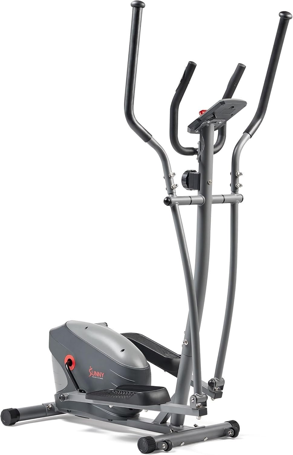 Magnetic 2 - in - 1 Upright Elliptical Cross Trainer Compact Home Cardio Machine - Kwikley
