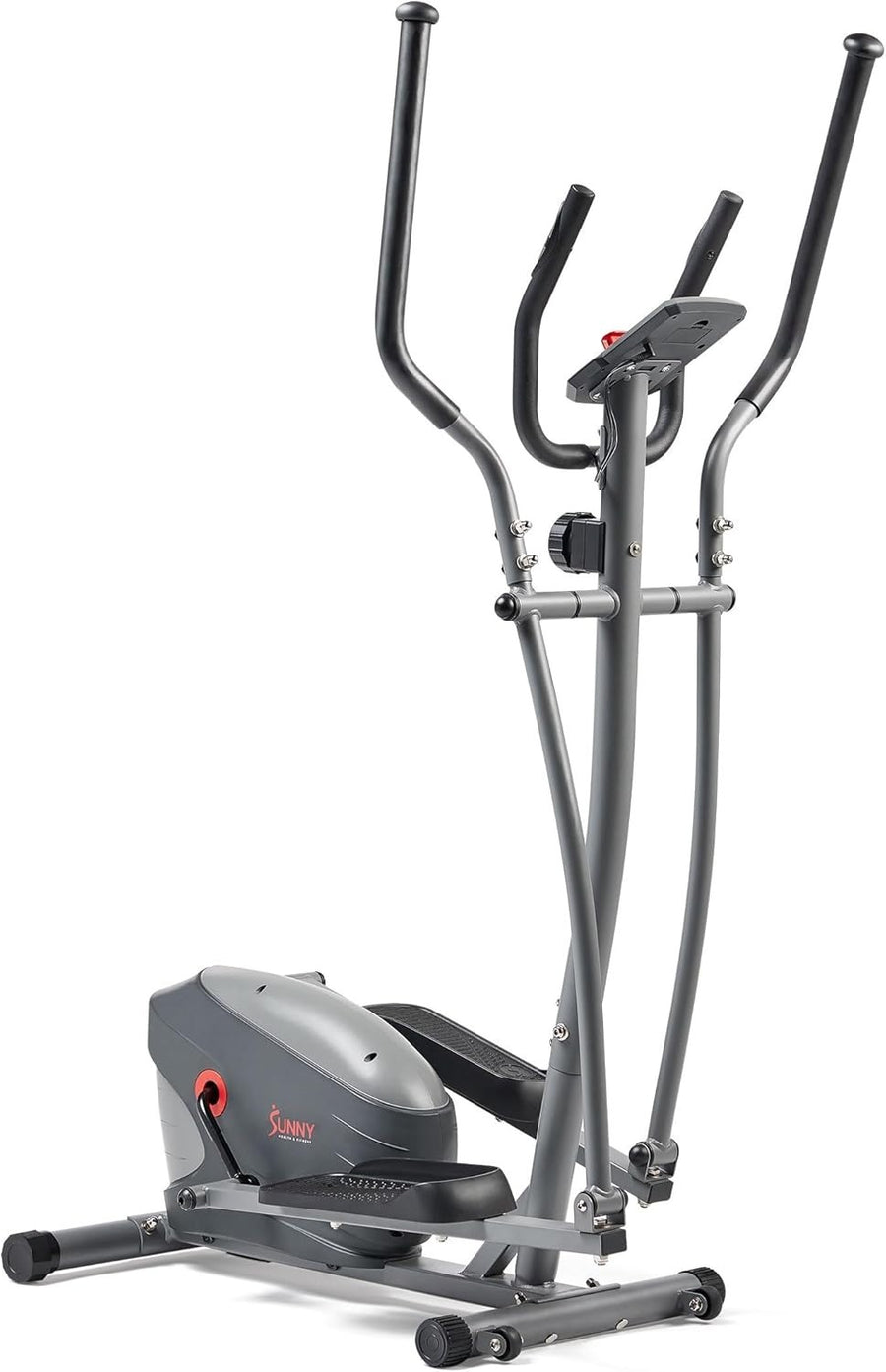 Magnetic 2 - in - 1 Upright Elliptical Cross Trainer Compact Home Cardio Machine - Kwikley