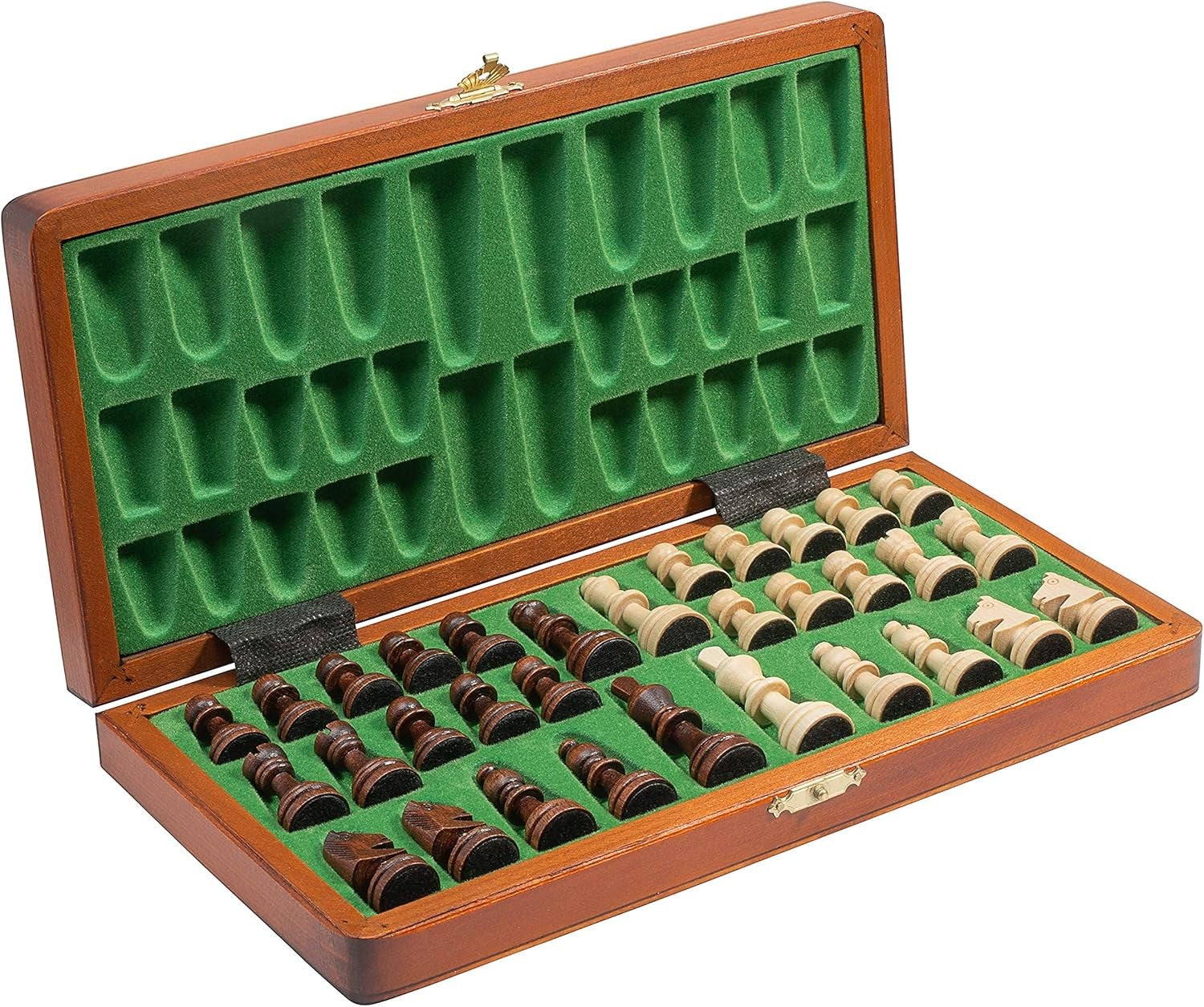 Magnetic 28cm Wooden Chess Set | Portable Folding Travel Board Game | Handmade - Kwikley