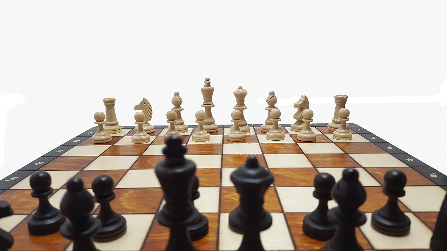 Magnetic 35cm Wooden Chess Set | Portable Travel Board | Handcrafted Luxury Game - Kwikley