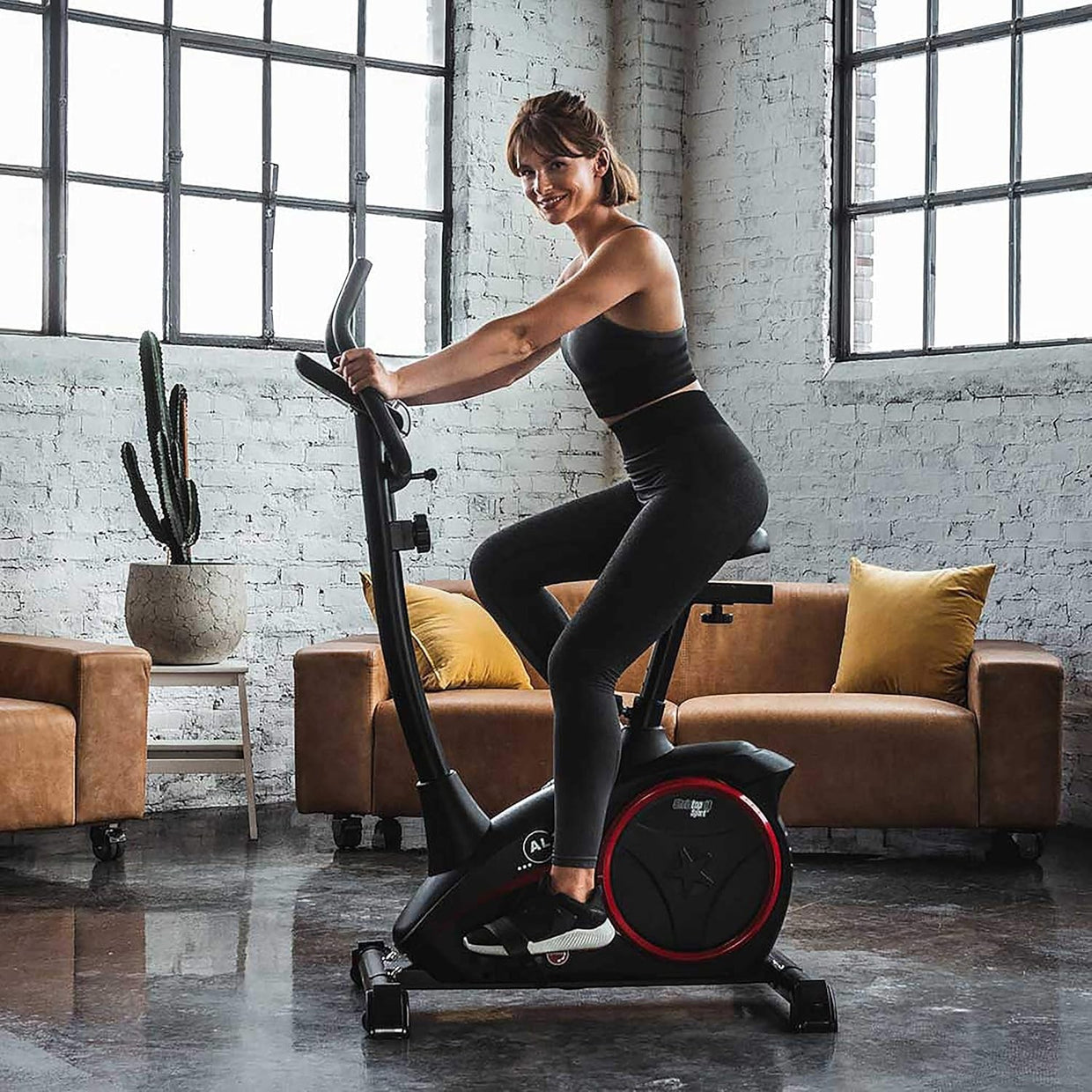 Magnetic Exercise Bike 8 - Level Resistance Adjustable Indoor Fitness Trainer - Kwikley