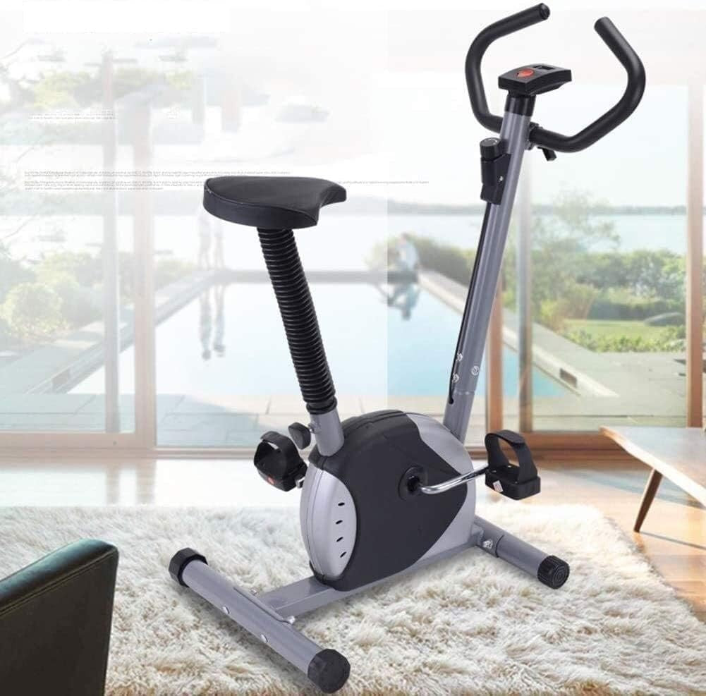 Magnetic Exercise Bike w/ LED Display, Silent Belt Drive & Adjustable Seat - Kwikley