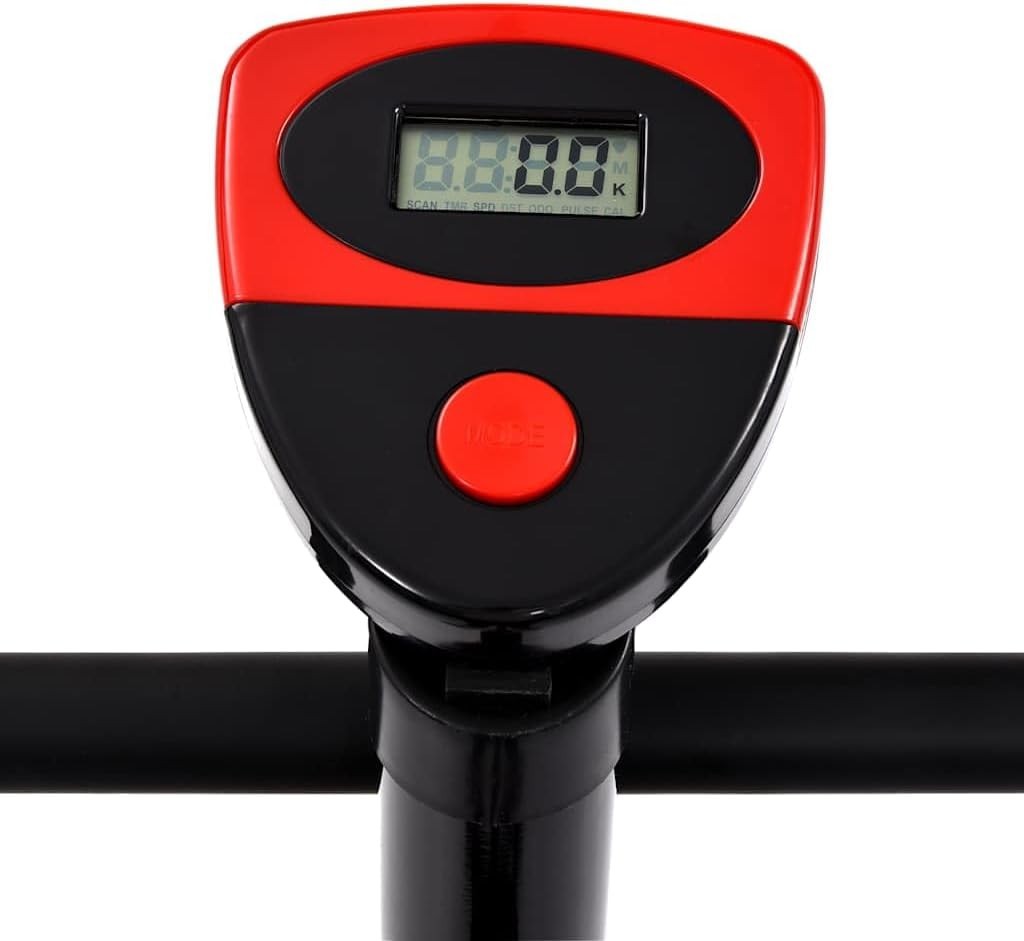 Magnetic Home Exercise Bike w/ LCD Monitor, Adjustable Seat & 120kg Capacity - Kwikley