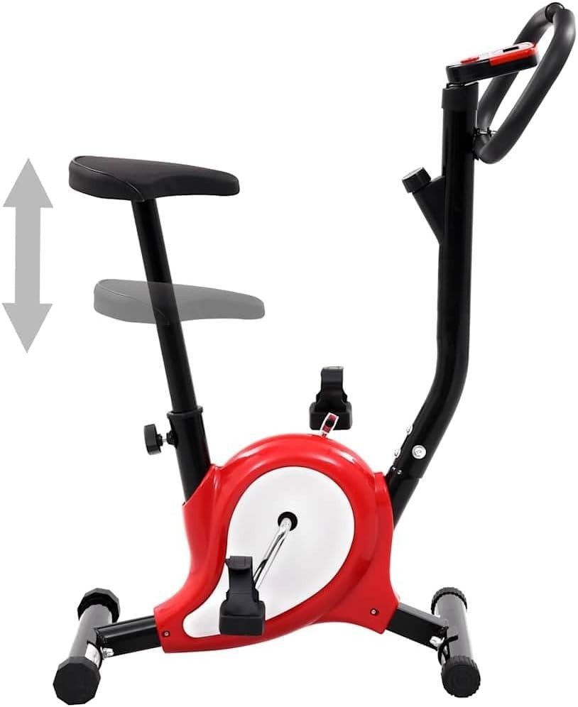 Magnetic Home Exercise Bike w/ LCD Monitor, Adjustable Seat & 120kg Capacity - Kwikley