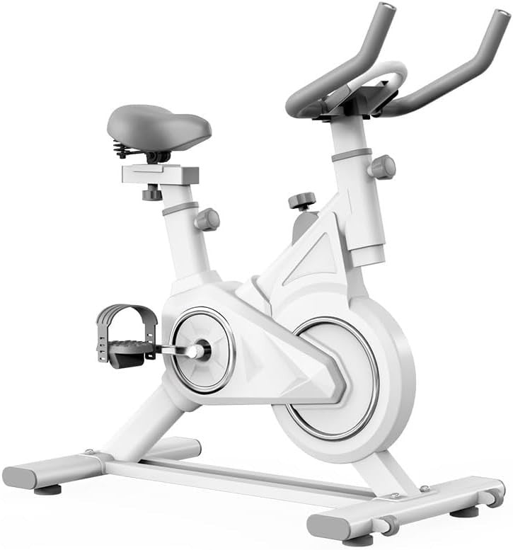 Magnetic Indoor Cycling Bike Silent Belt Drive LCD Tablet Holder 264lb Capacity - Kwikley