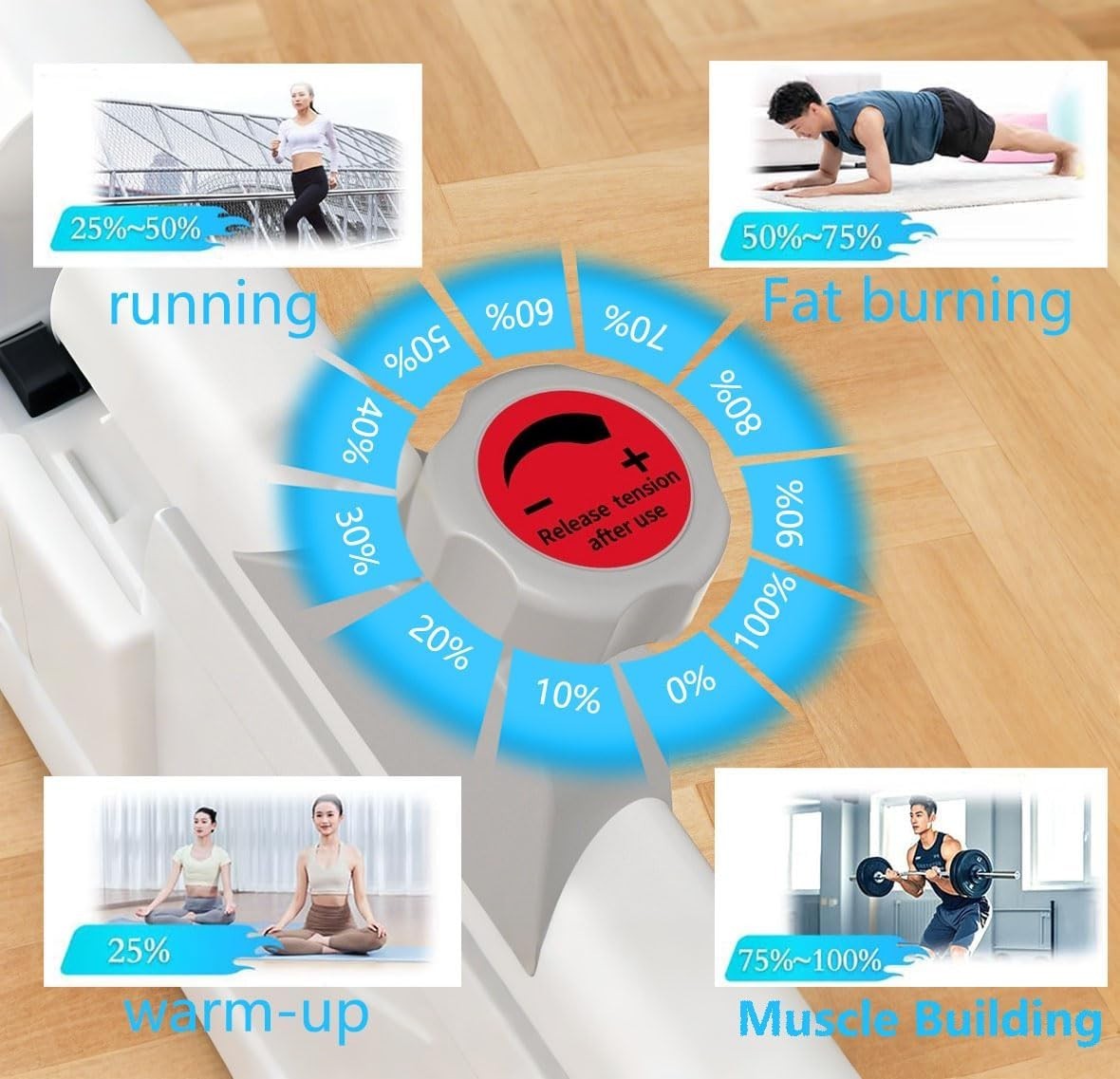 Magnetic Indoor Cycling Bike Silent Belt Drive LCD Tablet Holder 264lb Capacity - Kwikley