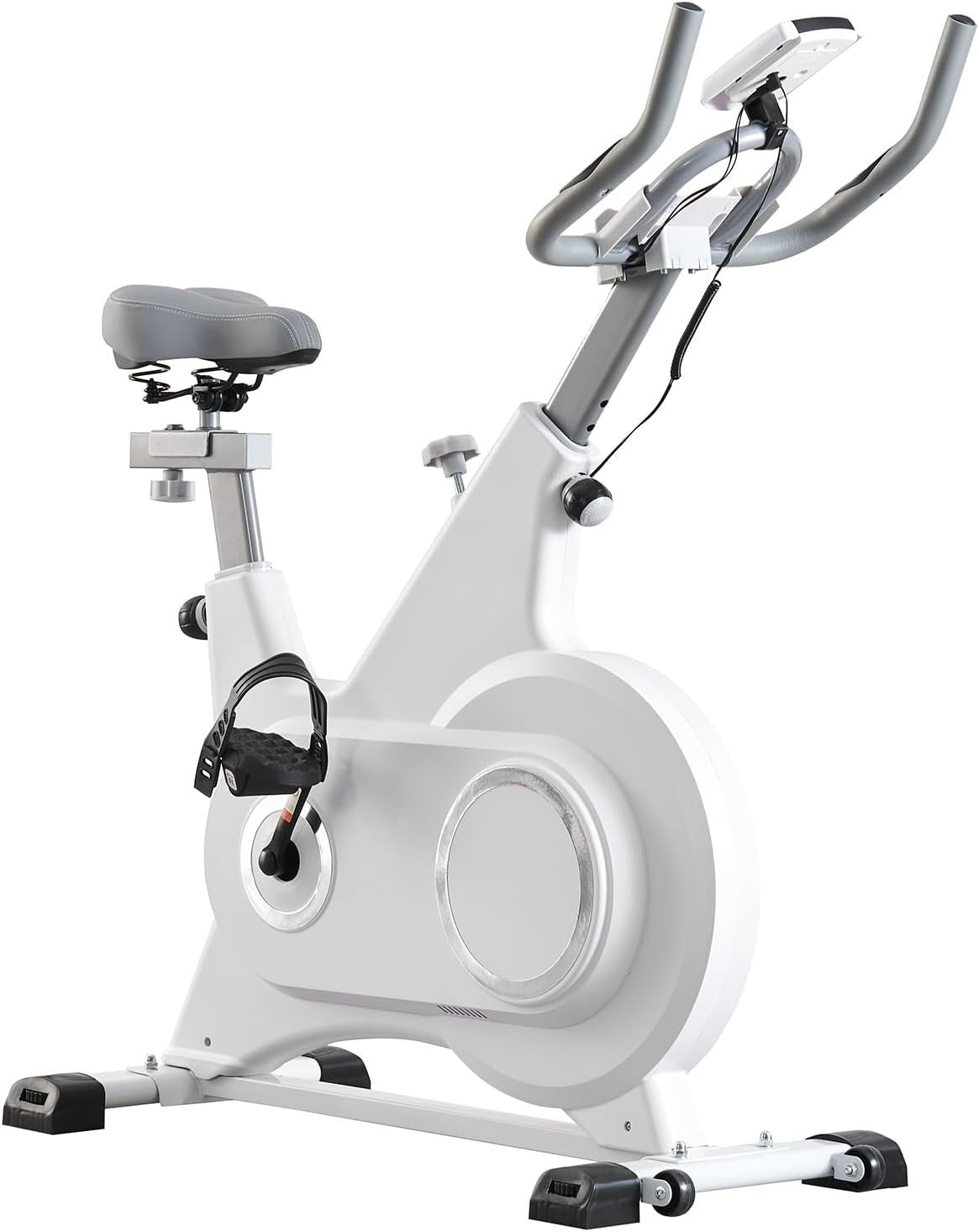 Magnetic Indoor Cycling Bike w/ LCD Monitor, Phone Holder & Adjustable Seat - Kwikley