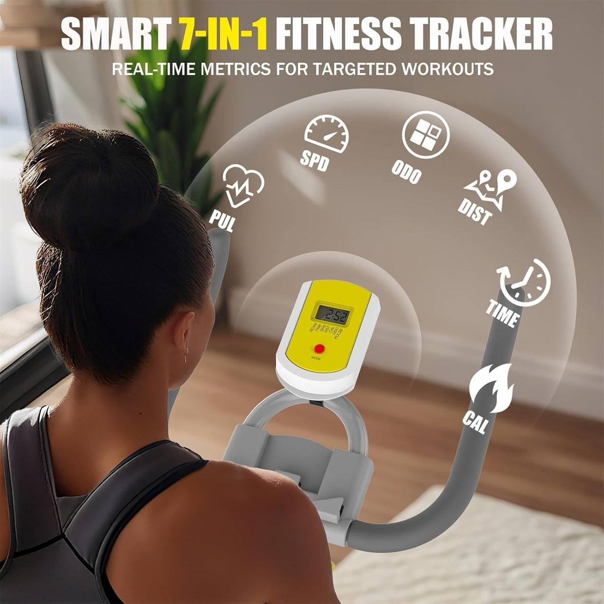 Magnetic Indoor Exercise Bike w/ 30lb Flywheel, LCD Monitor & 330lb Capacity - Kwikley