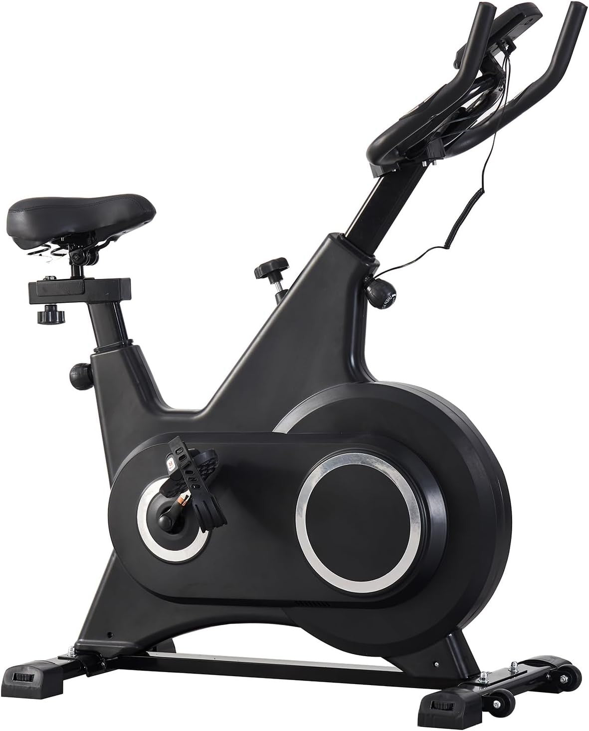 Magnetic Indoor Exercise Bike w/ LCD Monitor, Phone Holder & Adjustable Seat - Kwikley