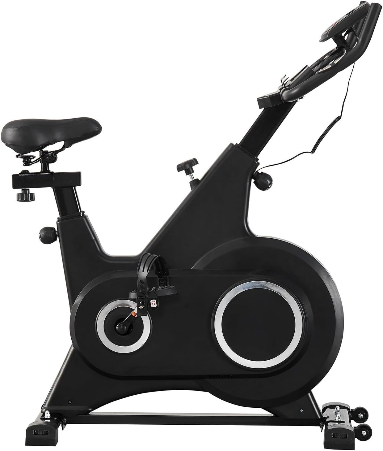 Magnetic Indoor Exercise Bike w/ LCD Monitor, Phone Holder & Adjustable Seat - Kwikley